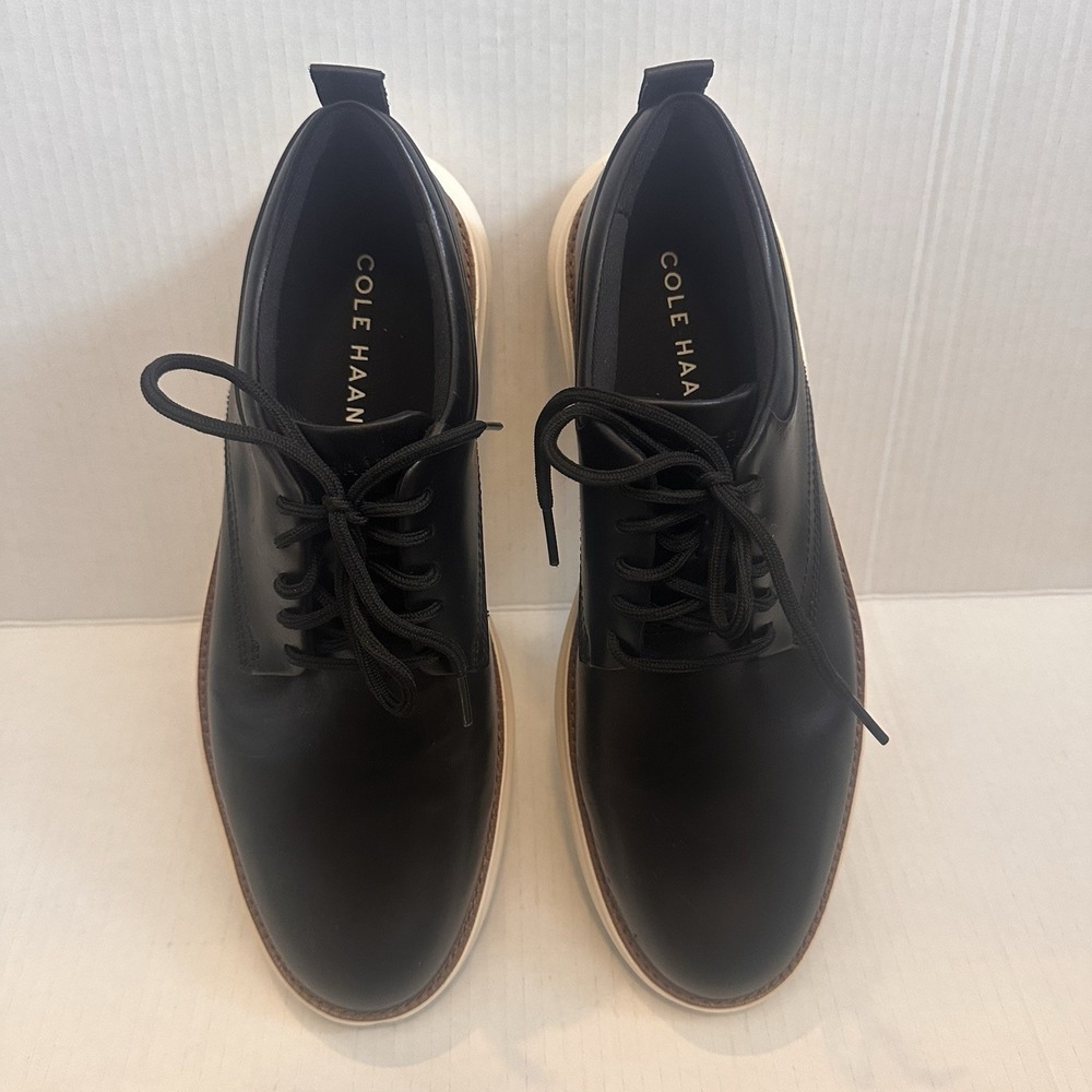 Cole Haan Men's Leather Grand Remix Oxfords Black 9.5 M New Without Box
